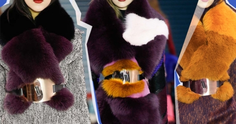 На заметку: меховые горжетки под ремень