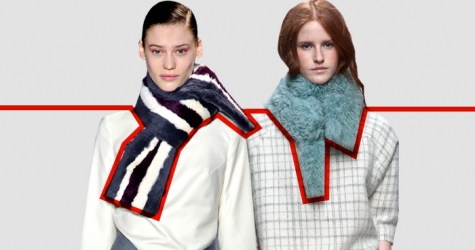 7 способов носить меховой шарф