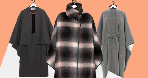 Подборка: 40 актуальных пончо и кейпов