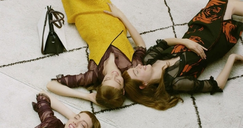 Лия и Одетта Павловы в осенней кампании Mulberry