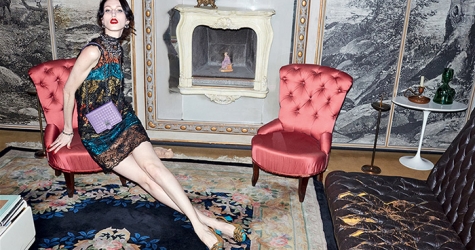 Анна Кливленд и Фредди Драббл в рекламной кампании Bottega Veneta