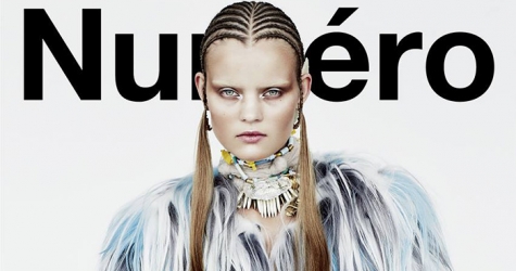 Катя Григорьева на обложке французского Numéro