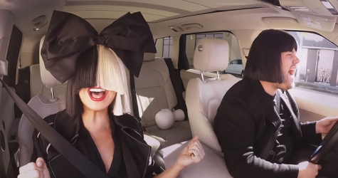 Sia спела в автокараоке Джеймса Кордена