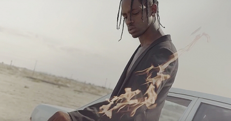 Рэпер Трэвис Скотт в рекламной кампании Saint Laurent