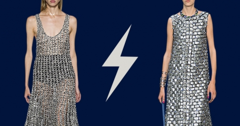 Голосование: платье-кольчуга Chanel VS Proenza Schouler