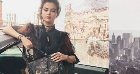 Селена Гомес позирует на улицах Нью-Йорка в осенне-зимней кампании Coach