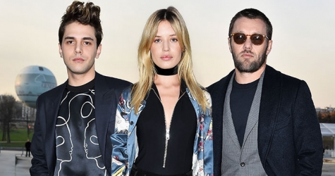 Гости показа Louis Vuitton в Париже