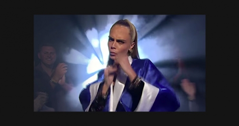 Видео дня: Кара Делевинь рэпует на шоу Джеймса Кордена