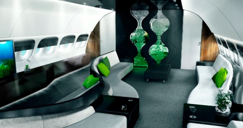 \"Самолет будущего\" с кинотеатром и душем на борту