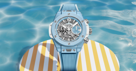 Hublot выпустил лимитированную модель часов в голубом цвете