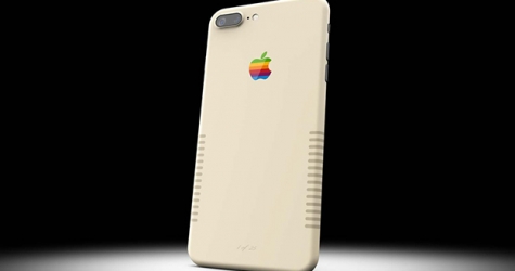 iPhone 7 Plus раскрасили в стиле старых компьютеров Macintosh