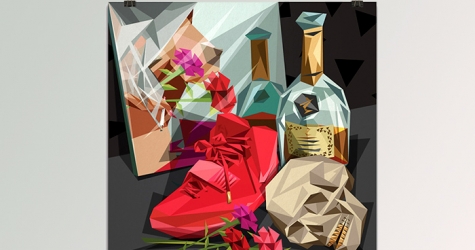 Иллюстрированные тексты песен Канье Уэста от художника Naturel