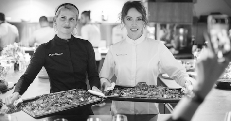 Ирина Зарькова и Полина Киценко устроили итальянский ужин в рамках Chef's Table