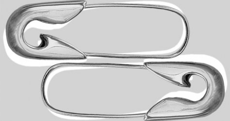 Объект желания: сережки-булавки Tom Binns