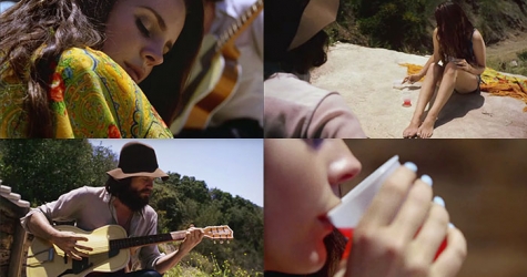 Лана Дель Рей и Джош Тиллман в клипе на композицию Freak