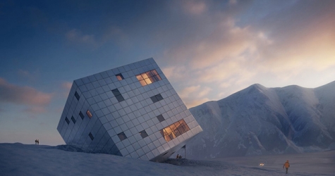 Кубический дом в словацких Карпатах от Atelier 8000