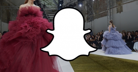 Snapchat haute couture: мессенджер ведет трансляции