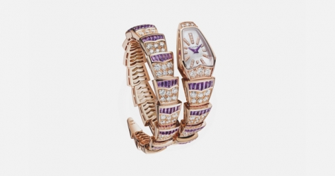 Bvlgari представил трио часов Serpenti с фиолетовыми аметистами