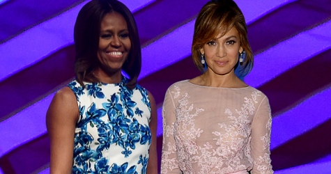 Дженнифер Лопес и Мишель Обама на обеде LULAC