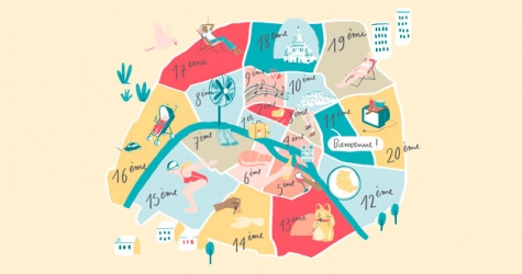 Airbnb показала интерактивную карту Парижа с забавными фактами о районах