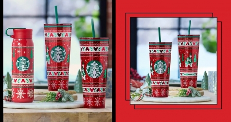 Starbucks и Disney представили новые праздничные стаканы