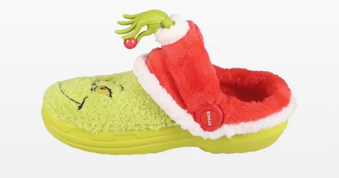 Crocs выпустит рождественские сабо с Гринчем