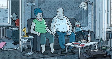 «Это пародия на чернушный артхаус». Автор заставки «российских „Симпсонов“» — о себе и своем творчестве