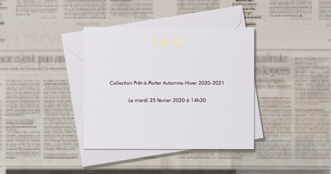 Онлайн-трансляция показа коллекции Dior, осень-зима 2020