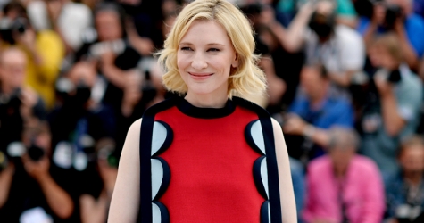 Кейт Бланшетт и Америка Феррера на фотоколле \"Как приручить дракона 2\"