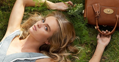 Крессида Бонас в кампании Mulberry