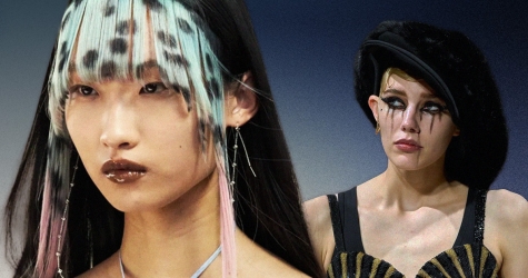 Депрессивные смоки и накладные челки: бьюти-тренды Недели моды в Париже сезона осень-зима 2026