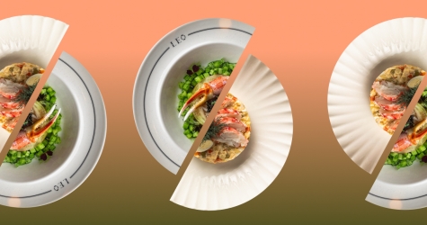 Новости ресторанов: осетр с овощами, оливье с говяжьим языком и заливное из краба