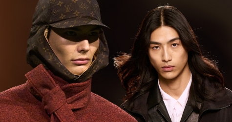 Вкрапления желтого и кокетливые завитки: бьюти-тренды мужской Недели моды осень-зима 2026