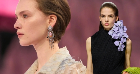 Зачесанные назад волосы и подводка на веках: бьюти-тренды кутюрной Недели моды весна-лето 2026