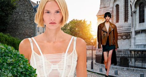 Старая добрая кожанка и браслеты на плечо. 5 микротрендов с Недели моды в Милане весна-лето 2022