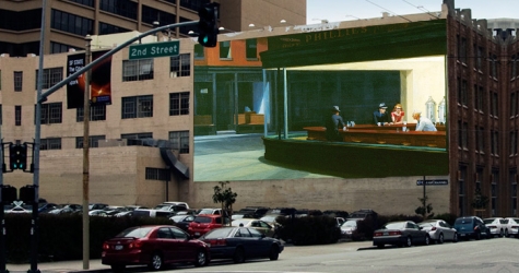 Картины американских художников на билбордах