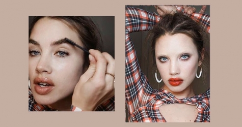 Исамайя Френч показала, как сделать макияж с обесцвеченными бровями