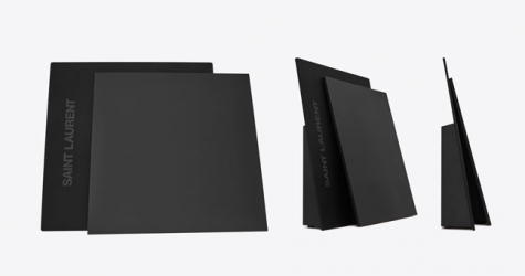 Saint Laurent представил колонку с экраном, на котором появляются слова песни