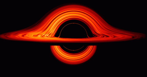 NASA изобразило искривления вокруг черной дыры