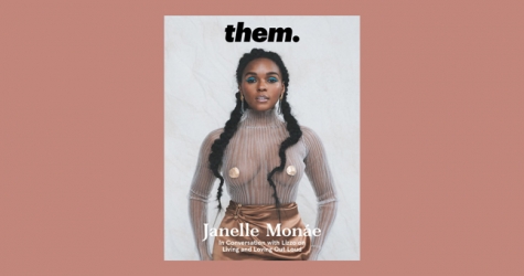 Жанель Монэ снялась для обложки первого печатного номера Them