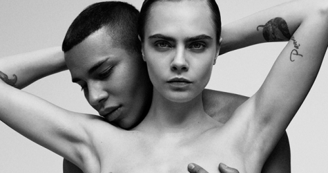 Кара Делевинь и Оливье Рустен снялись обнаженными для весенней кампании Balmain