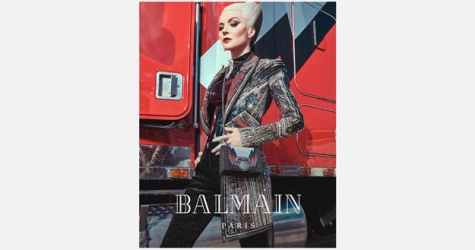 Дафна Гиннесс водит грузовик в новом видео Balmain