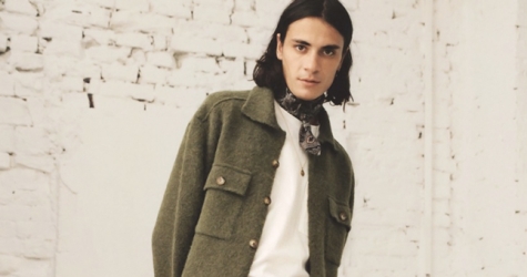 Деним и костюмы в лукбуке первой мужской коллекции Nanushka