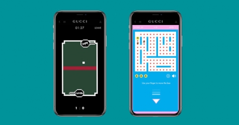В приложении Gucci появились ретро-аркады