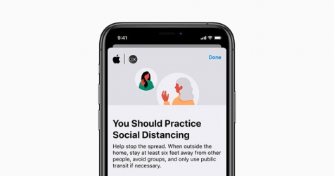 Apple представила приложение о коронавирусе