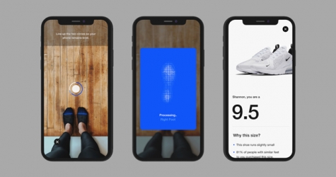 Приложение Nike определяет размер ноги с помощью новой функции