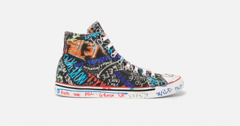 Vetements выпустил разрисованные граффити хайтопы