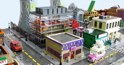 Город Спрингфилд из \"Симпсонов\" собрали из LEGO