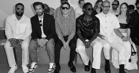 Джефф Голдблюм, Джейк Джилленхол и другие гости показа Prada в Милане