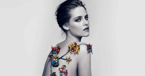 Кристен Стюарт за кулисами съемок ролика Balenciaga Rosabotanica